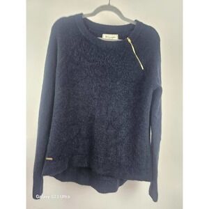 Women's Navy Blue Abercrombie and Fitch szL, high lowstyle